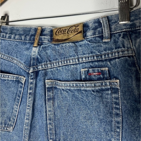 Coca-Cola Vintage Denim Distressed High Waisted Shorts 27/4 - Picture 7 of 10